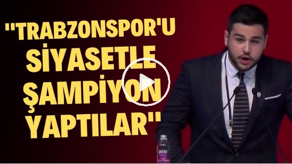 Fenerbahçe Mali Genel Kurulu'nda siyasilere zehir zemberek sözler!