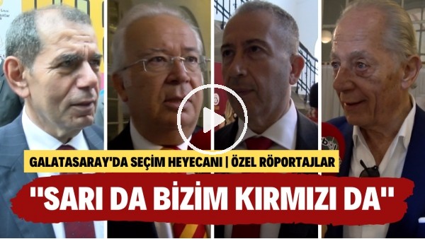"SARI DA BİZİM KIRMIZI DA" | Galatasaray'da seçim heyecanı | Özel Röportajlar