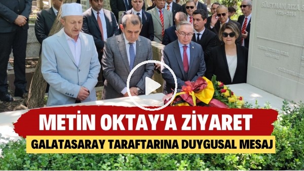 Dursun Özbek'ten Ali Sami Yen ve Süleyman Seba'ya ziyaret! Galatasaray taraftarına duygusal mesaj