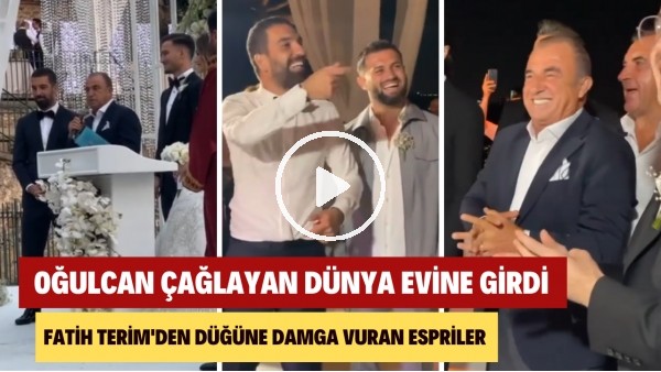 Fatih Terim esprileri ile Oğulcan Çağlayan'ın düğününe renk kattı