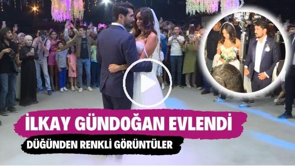 İlkay Gündoğan'ın memleketi Dursunbey'de yaptığı düğününden renkli görüntüler