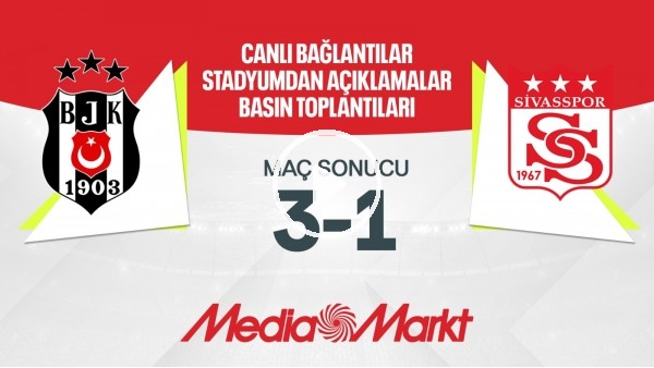 'Beşiktaş 3-1 Sivasspor | Maç Sonu Açıklamalar | Maç Günü
