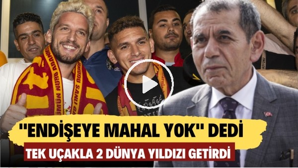 Dursun Özbek, "Endişeye mahal yok" dedi, Mertens ve Torreira'yı aynı uçakta getirdi
