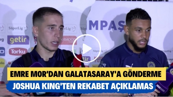 Emre Mor'dan Galatasaray sorusuna göndermeli cevap! | Joshua King'ten rekabet açıklaması