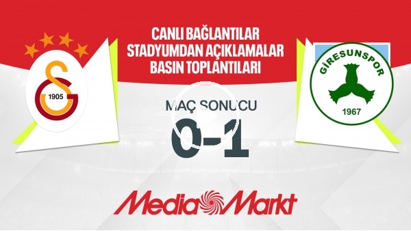 'Galatasaray 0-1 Giresunspor | Dursun Özbek | Maç Sonu Açıklamalar | Maç Günü