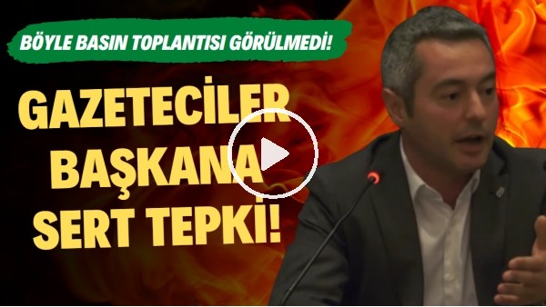 Basın mensuplarından, Bursaspor Başkanı Ömer Furkan Banaz'a sert eleştiri
