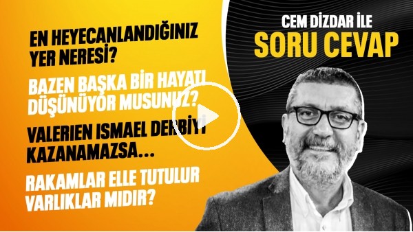 DERBİYİ ALAMAZSA ISMAEL ? SANAT TOPLUMU DÖNÜŞTÜRÜR MÜ? | CEM DİZDAR İLE SORU CEVAP #4