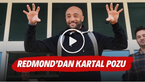 Beşiktaşın yeni transferi Redmond'dan kartal pozu