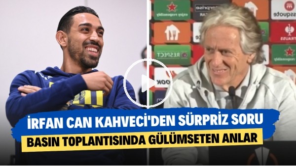 İrfan Can Kahveci'nin Jorge Jesus'a sorduğu sürpriz soru: Basın toplantısında gülümseten anlar