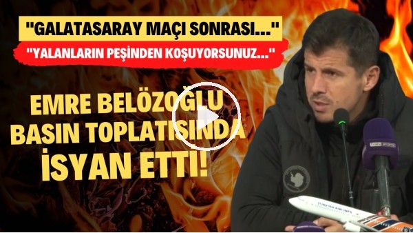 Emre Belözoğlu, Galatasaray iddialarına isyan etti! Spor medyasına çok sert sözler!