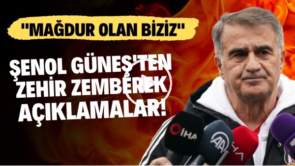 Şenol Güneş'ten zehir zemberek sözler! "Gaziantep FK maçında mağdur olan biziz"