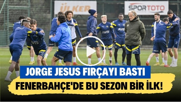 Jorge Jesus antrenman öncesi futbolculara fırçayı bastı!