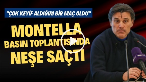'Adana Demirspor'da Montella basın toplantısında neşe saçtı: "Çok keyif aldığım bir maç oldu"