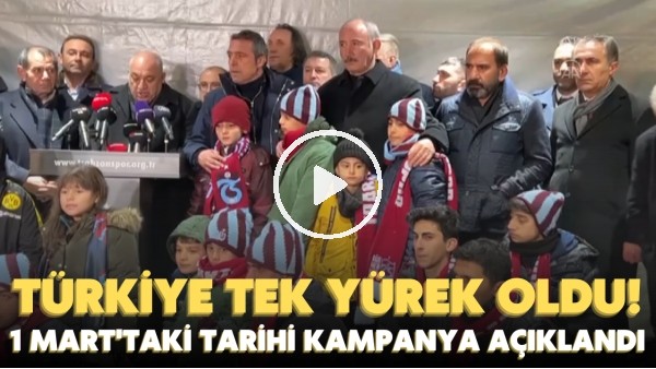 Türkiye, Trabzon'da tek yürek oldu! Mehmet Büyükekşi 1 Mart'taki tarihi kampanyayı açıkladı