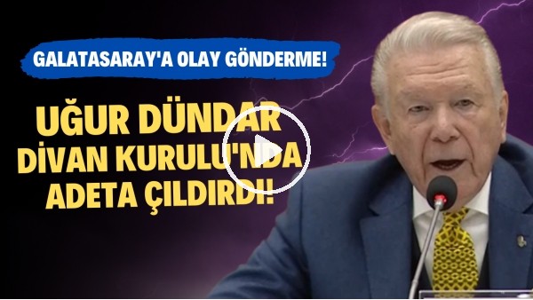 Uğur Dündar'dan Galatasaray'a olay gönderme