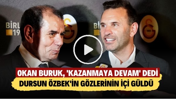 'Okan Buruk, 'Kazanmaya devam' dedi | Dursun Özbek'in gözlerinin içi güldü