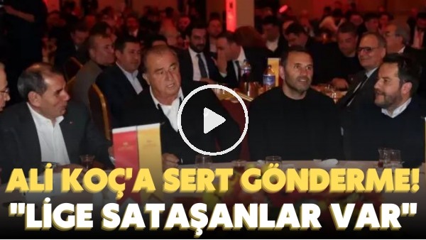 'Dursun Özbek, Fatih Terim'in de katıldığı iftar yemeğinde Ali Koç'a sert sözler gönderme yaptı!