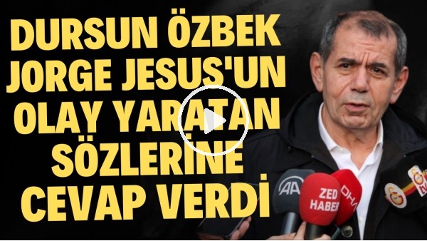 'Dursun Özbek, Jorge Jesus'un olay yaratan sözlerine cevap verdi!