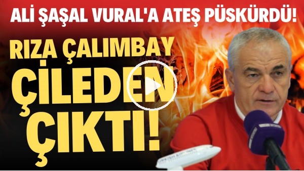 'Rıza Çalımbay basın toplantısında çileden çıktı! Ali Şaşal Vural'a ateş püskürdü