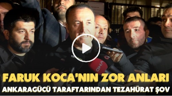 'Ankaragücü, 23 yıl sonra kupada yarı finale çıktı | Faruk Koca'nın röportajı tezahüratlarla inledi