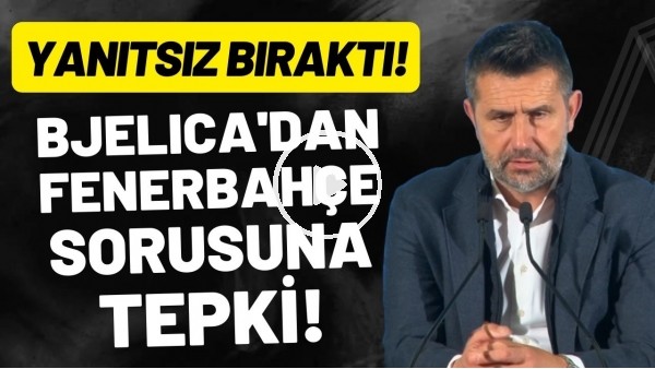 'Nenad Bjelica'dan Fenerbahçe sorusuna tepki! Yanıtsız bıraktı
