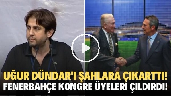 Uğur Dündar'ı şahlara çıkarttı! Fenerbahçe Kongre Üyeleri çılgına döndü ve istifa diye bağırdı!