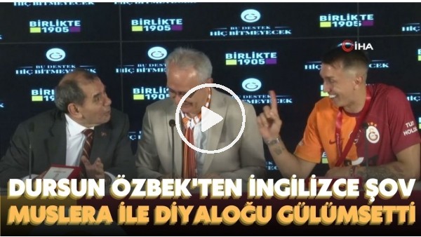'Dursun Özbek'ten İngilizce şov | Muslera ile diyaloğu gülümsetti