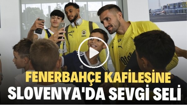Fenerbahçe kafilesine Slovenya'da sevgi seli