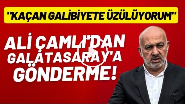 Kayserispor Başkanı Ali Çamlı: "Kaçan galibiyete üzülüyorum"