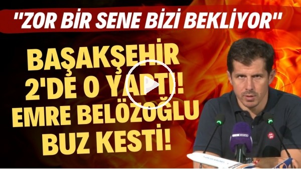 Başakşehir 2'de 0 yaptı! Emre Belözoğlu buz kesti! "Zor bir sene bizi bekliyor"