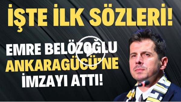 'Emre Belözoğlu, Ankaragücü'ne imzayı attı! İşte ilk sözleri