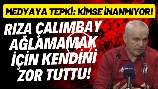 Rıza Çalımbay derbi yenilgisi sonrası ağlamamak için kendini zor tuttu!