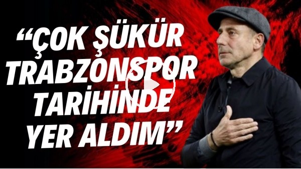 Abdullah Avcı: "Çok şükür Trabzonspor tarihinde yer aldım"