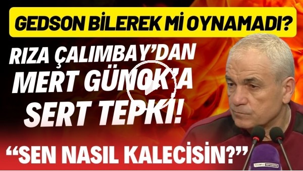 Rıza Çalımbay basın toplantısında çileden çıktı! Gedson Fernandes bilerek mi oynamak istemedi?