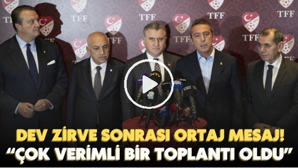 Dev zirve sonrası birlik ve beraberlik mesajı! "Çok verimli bir toplantı oldu."