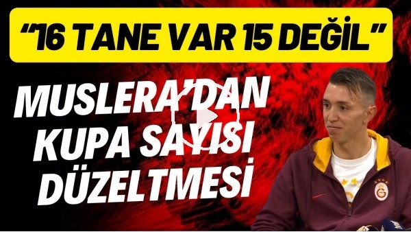 Muslera'dan kupa sayısı düzeltmesi: "16 tane var 15 değil"