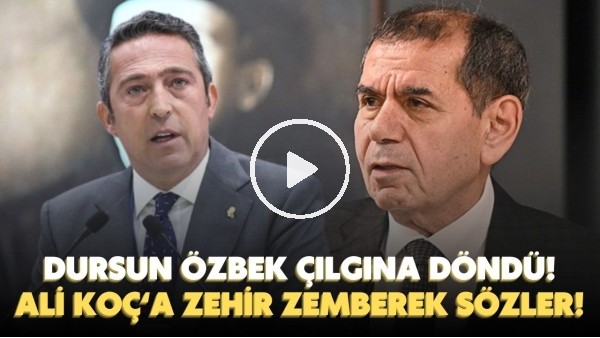 Dursun Özbek'ten Ali Koç'a zehir zemberek sözler! "Rekabetten kaçıyor"