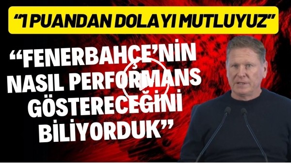 'Samsunspor Teknik Direktörü Markus Gisdol: "1 puandan dolayı mutluyuz"