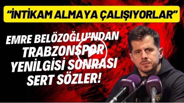 Emre Belzöoğlu'ndan basın toplantısında sert sözler! "İntikam almaya çalışıyorlar"
