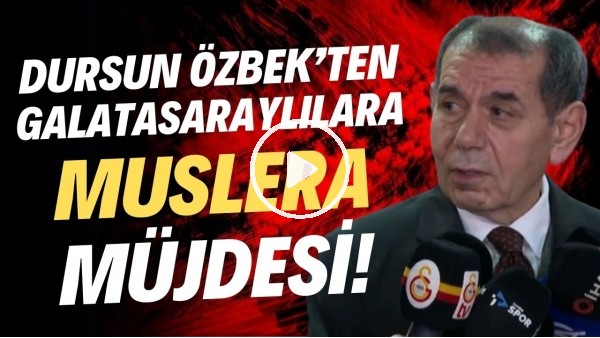 'Dursun Özbek'ten Galatasaraylılara Muslera müjdesi!