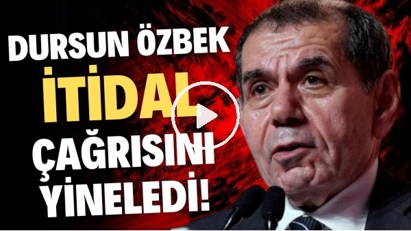 Dursun Özbek: "Türk futbolunda da sevgi iklimini yaratabilmenin peşindeyiz."